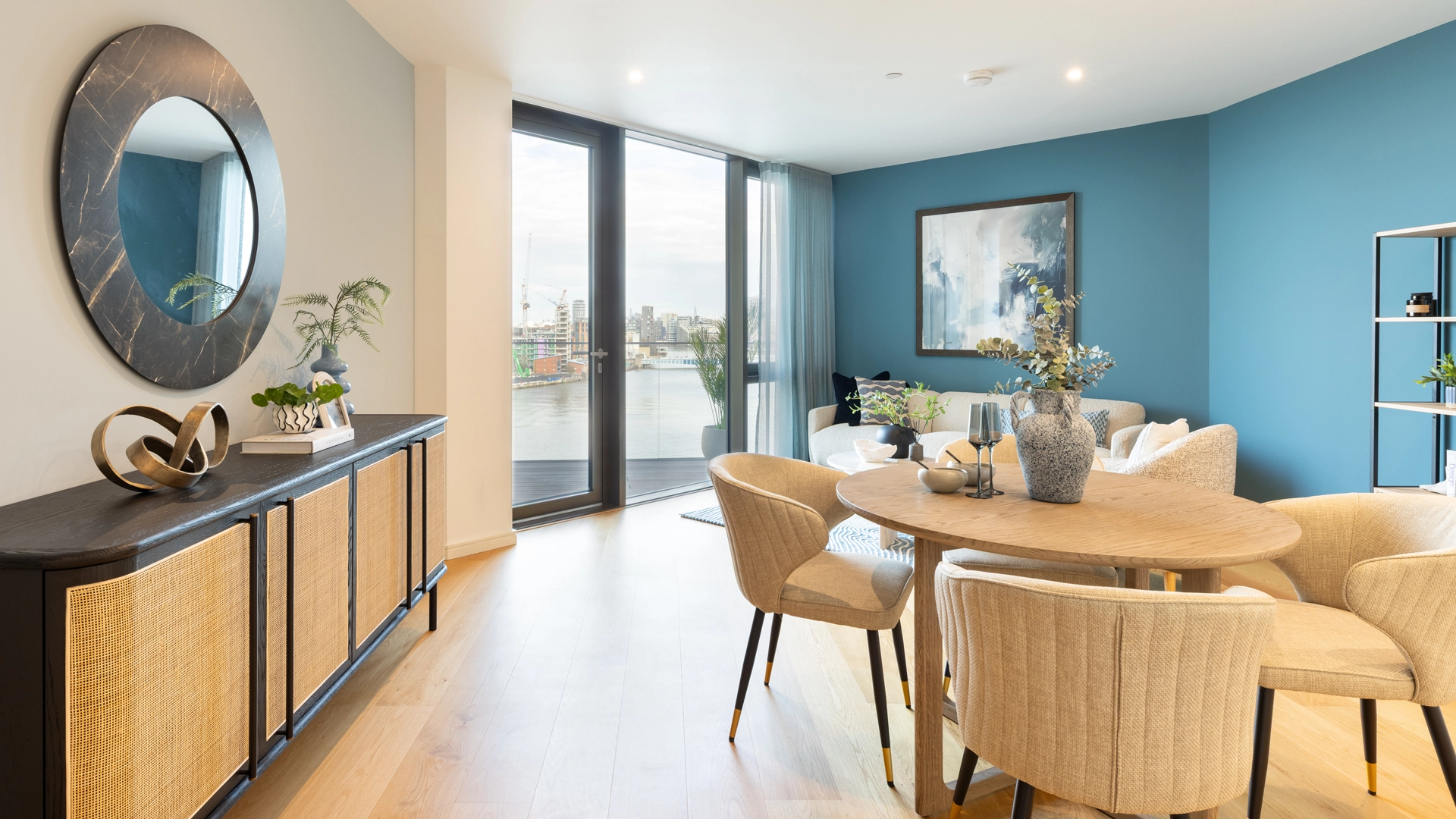 Riverside Quarter apartment interior in Wandsworth, London