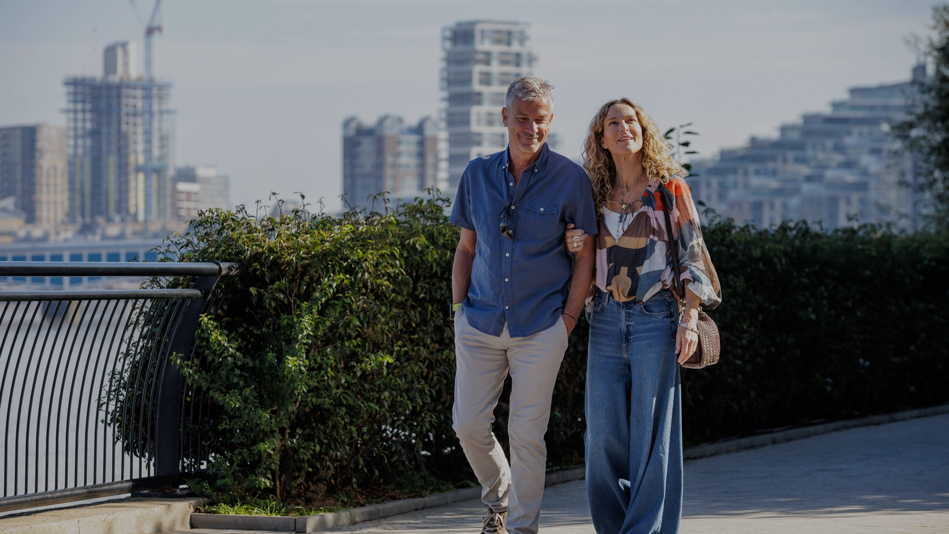 London apartments along the Thames